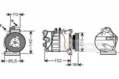 VAN WEZEL 5900k143 -  Компрессор, кондиционер